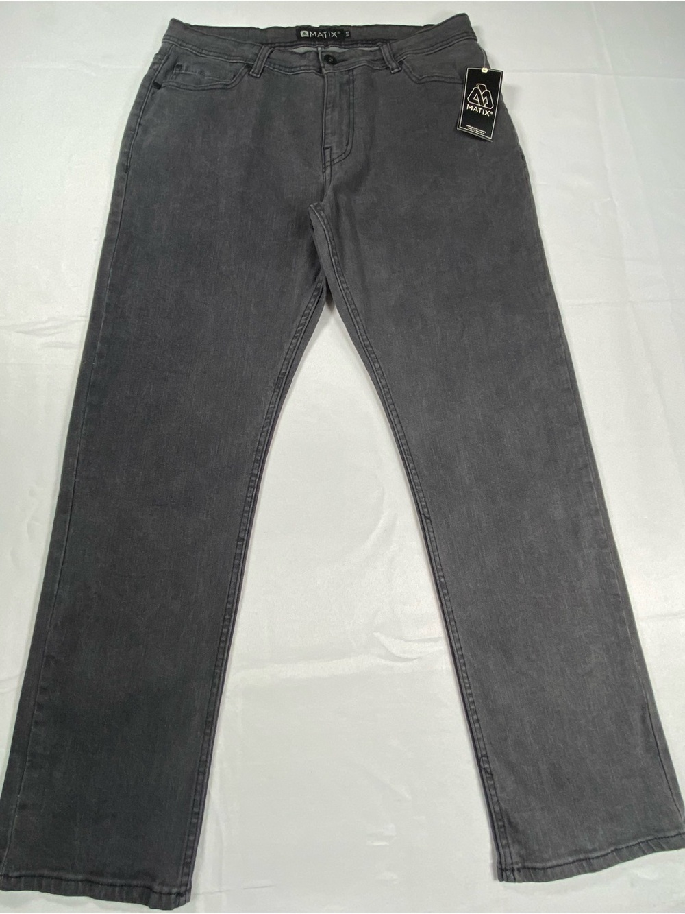 MATIX Colton Mens Jeans 34x30 Black Wash Modern Fit Stretch Denim NWT